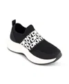 Dkny Little And Big Girls Taylor Sporty Slip On Sneaker In Black