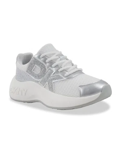 Dkny Kids' Little And Big Girls Taylor Tristan Fashion Sneaker In Neutral