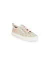 Dkny Little Girl's & Girl's Hannah Monogram Low Top Sneakers In Taupe