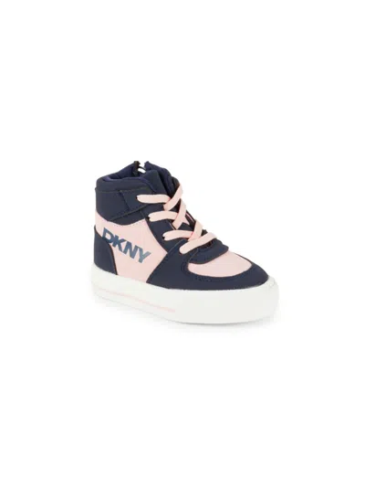 DKNY LITTLE KID'S & KID'S AMELIA ALICE LOGO HIGH TOP SNEAKERS