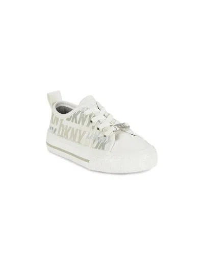 Dkny Babies'  Little Kid's & Kid's Hannah Delia Logo Low Top Sneakers In White