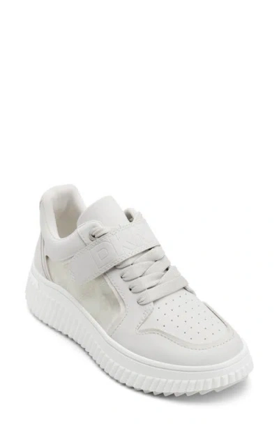 Dkny Loami Wedge Trainer In Bone