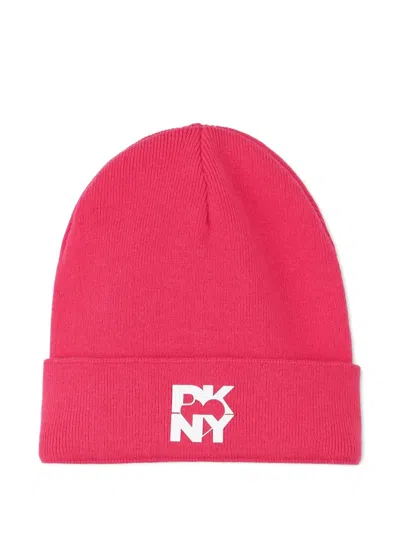 Dkny Logo 贴花套头帽套装 In Pink