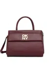 Dkny Logo-appliqué Tote Bag In Red