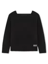 Dkny Logo-band Jumper In Black