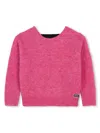 Dkny Logo-band Jumper In Pink
