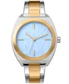 Dkny Logo Broadway Maxi Light Blue Womens Watch