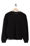 Dkny Logo Crop Sweatshirt In Black