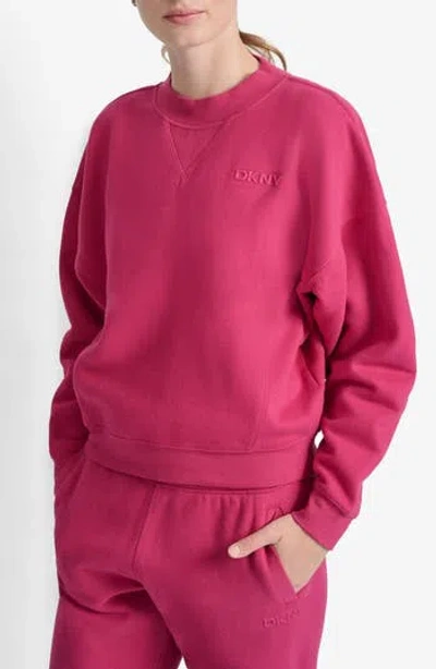 DKNY DKNY LOGO CROP SWEATSHIRT