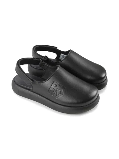 DKNY LOGO-DEBOSSED SLIPPERS