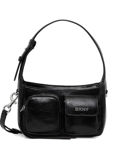 Dkny Logo-detail Cross Body Bag In Black