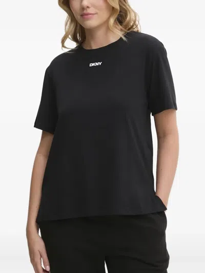 Dkny Logo-detail Pyjama Set In Black