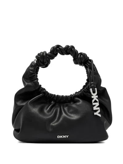 Dkny Logo-detail Shoulder Bag In Black