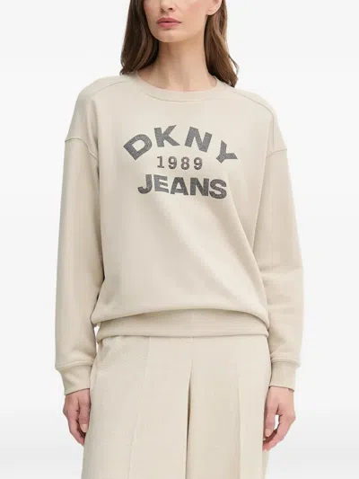 Dkny Logo Detail Sweatshirt In Multi