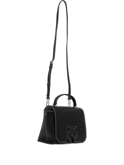 Dkny Logo-detail Tote Bag In Black