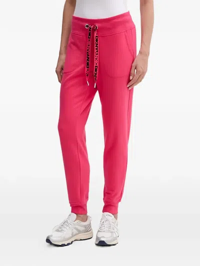 Dkny Logo Drawstring Trousers In Multi