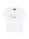 Dkny Logo-embellished T-shirt In White