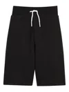 Dkny Logo-embossed Drawstring Shorts In Black