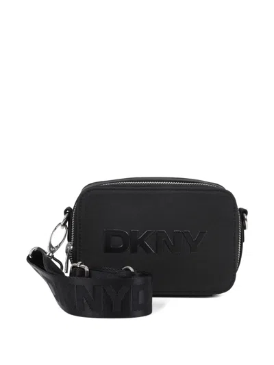 Dkny Kids' Logo-embossed Shoulder Bag In Black