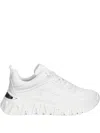 Dkny Logo-embossed Sneakers In White