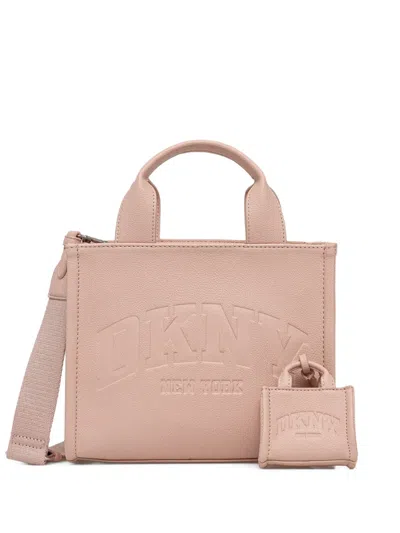 Dkny Logo-embossed Tote Bag In Pink