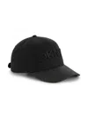 Shop Dkny Logo-embroidered Cap In 黑色