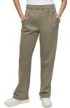 Dkny Women's Hd Logo Boyfriend Open Leg Pants In Gray