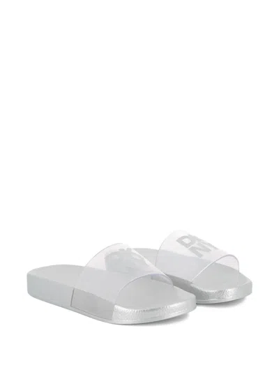 Dkny Logo Lettering Slides In Gray