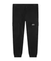 Dkny Logo-patch Cargo Pants In Black