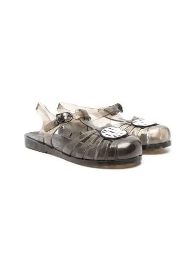 Dkny Kids' Logo-patch Detail Jelly Shoes In Black