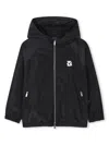 Dkny Logo-patch Jacket In Black