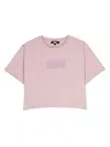 Dkny Logo-patch T-shirt In Pink