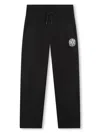 Dkny Logo-patch Track Pants In Black