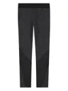 Dkny Logo-pattern Leggings In Black
