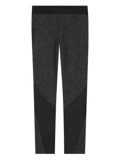 Dkny Kids' Logo-pattern Leggings In Black