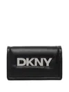 Dkny Logo-plaque Cross Body Bag In Black
