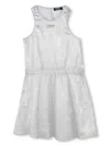 Dkny Logo-plaque Dress In Grey