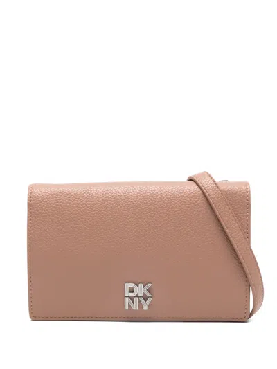 Dkny Logo-plaque Mini Bag In Blue