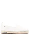 Dkny Logo-plaque Slip-on Espadrilles In Weiss