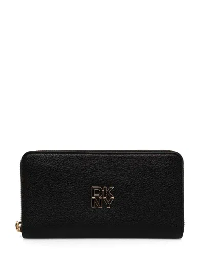 DKNY LOGO-PLAQUE WALLET 