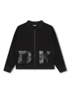 Dkny Logo-print Bomber Jacket In Black