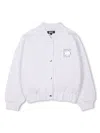 Dkny Logo-print Bomber Jacket In Grey