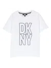 Dkny Logo-print Cotton T-shirt In White