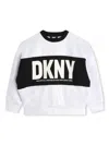 Dkny Logo-print Crew-neck Sweatshirt In 灰色