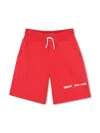 Dkny Logo-print Drawstring Shorts In Red