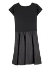 Dkny Logo-print Dress Set In Black