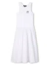 Dkny Logo-print Dress In White