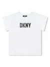 Dkny Logo-print Jersey T-shirt In White