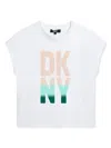 Dkny Logo-print Jersey T-shirt In White