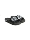Dkny Logo-print Pool Slides In 黑色